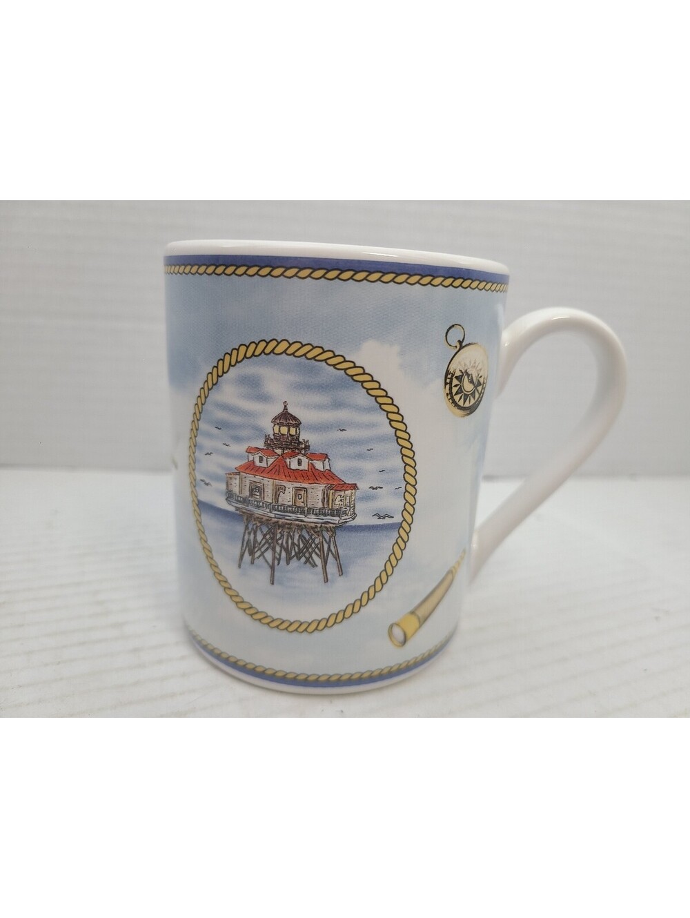 Nautical Thomas Point Shoal Lighthouse, MD Ceramic Coffee Mug